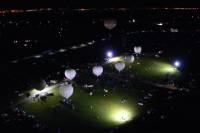 Luftbild des Startgeländes für den Nachtstart zur America's Challenge